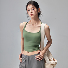 健身女孩宽松瑜伽裤显瘦普拉提训练服凉感休闲阔腿运动裤夏季背心