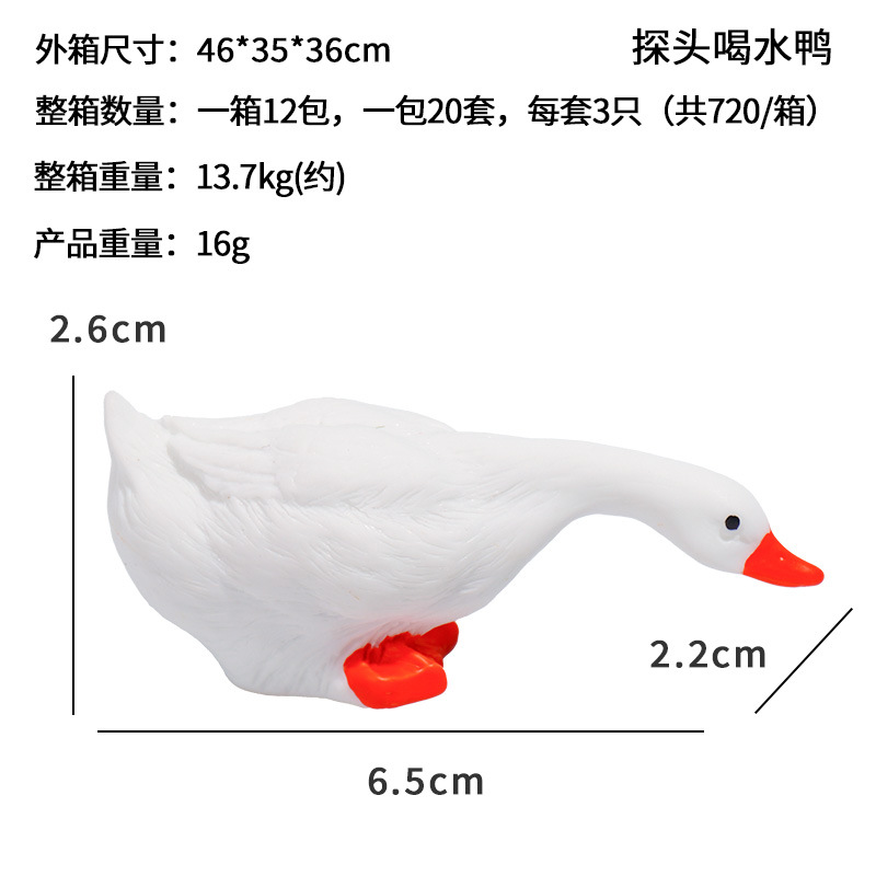 Micro paisaje estanque de peces paisaje acuático decoración de animales hogar patio piscina pato decoración de resina paisaje de jardín al aire libre