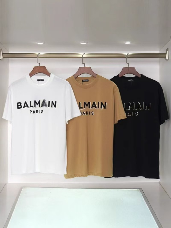 BAL ヨーロッパとアメリカのトレンドブランド MAINer 春夏新作 ルーズプルオーバー 半袖 ホットスタンピングレター コットン カップル Tシャツ|undefined