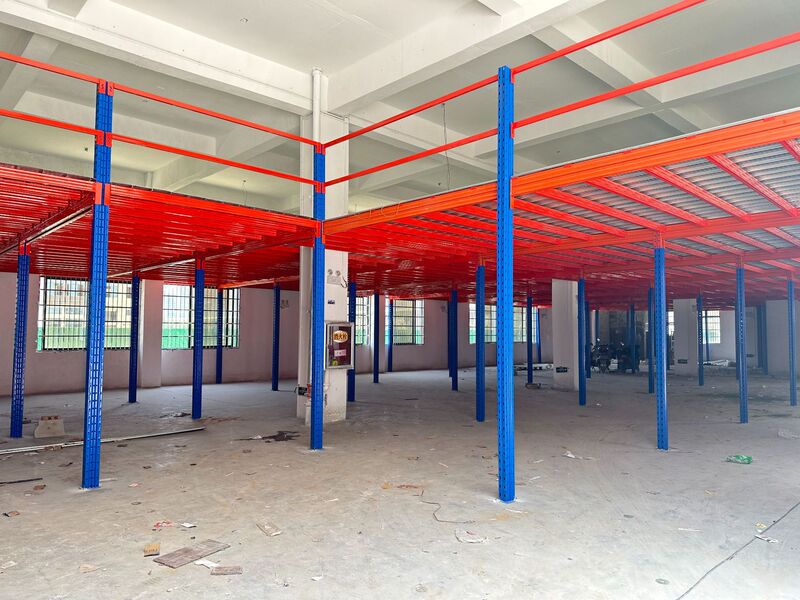 ロフト式プラットフォーム棚工場工場倉庫二階重棚鉄骨構造立体仕切り屋根裏棚棚|undefined