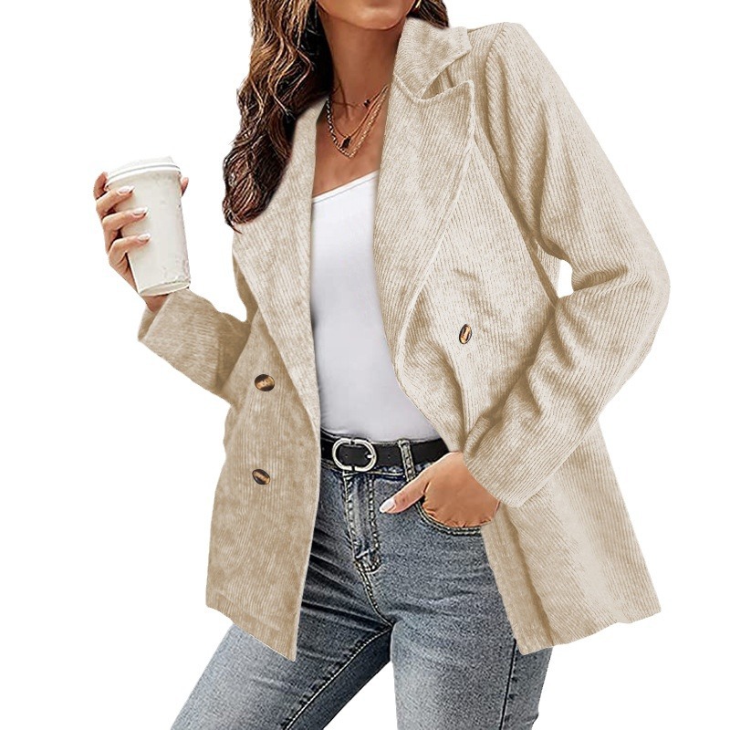 Chaqueta nueva de moda femenina europea y americana de Independent Station, superventas, otoño/invierno 2022, color liso._voghion.com