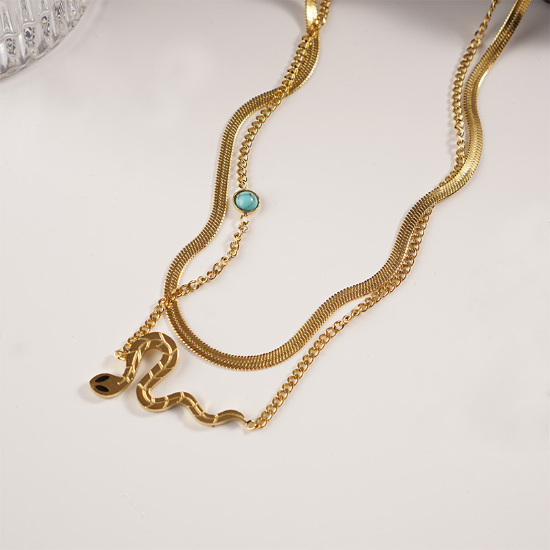 Unisex Fashion Snake Titanium Steel Other Necklace Stainless Steel Necklaces