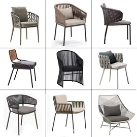 户外沙发;藤编桌椅;吊篮