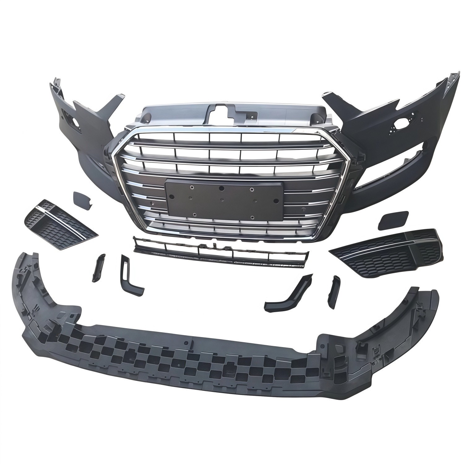 17-20, suitable for Audi A3, S3 front bumper, large front bumper, A3 modified to S3 style, front face