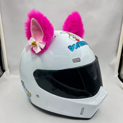 Motosiklet dəbilqələri – Gear - rose-ears-pink-bell