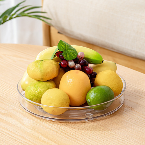 Export Kitchen Double-Layer Rotating Storage Rack Spice Rack PET Material Spice Organizer Makeup Rack