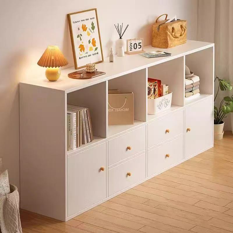 Bookshelf Floor-Standing Against the Wall, Freely Combinable Grid Storage Low Cabinet, Children's Reading Shelf, Living Room Multifunctional Bookcase Bookshelf Floor-Standing Against the Wall, Freely Combinable Grid Storage Low Cabinet, Children's Reading Shelf, Living Room Multifunctional Bookcase