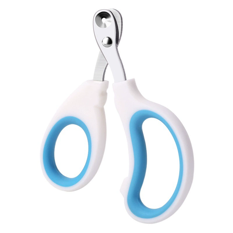 Когтерезы из нержавеющей стали для кошек и собак, универсальные маленькие ножницы для слабовидящих, когтерезы для кошек, товары для кошек и собак, когтерезы с круглым отверстием