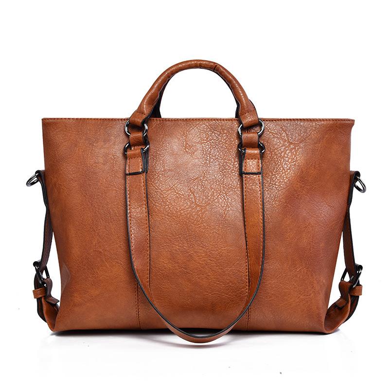 2026 Designer Large Capacity Retro Fashion Crossbody Women's Shoulder Commuting High-End Tote Bag Shopping Bag_voghion.com