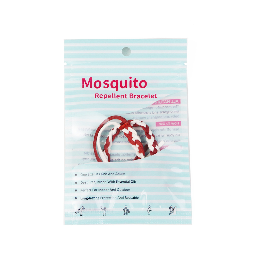 빨간색과 흰색 가죽 팔찌 (컬러 가방에 1)