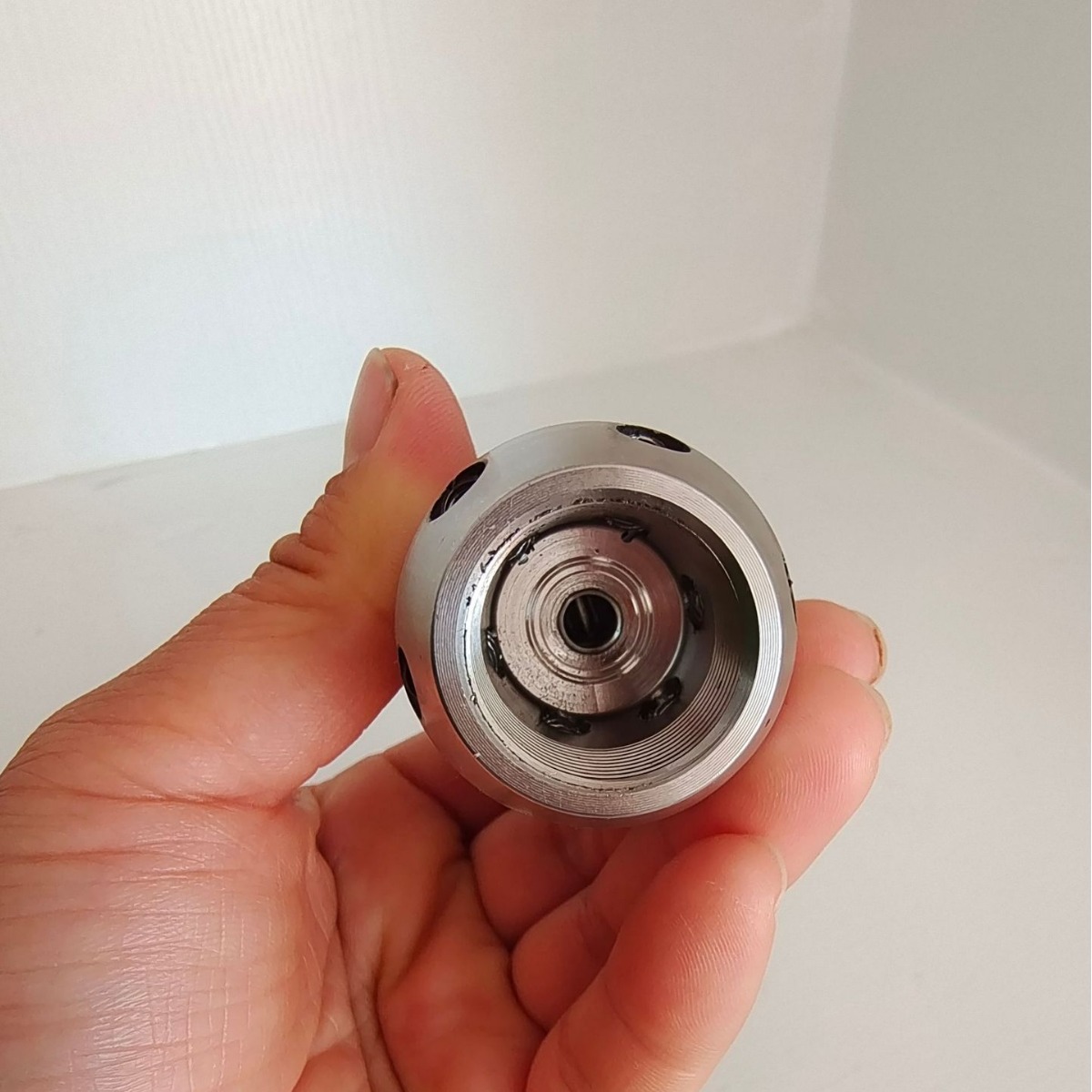 0,4 kg de alta presión boquilla giratoria de acero inoxidable de la draga de alcantarillado pagoda trueno dragado de limpieza de la suciedad del bloque de aceite