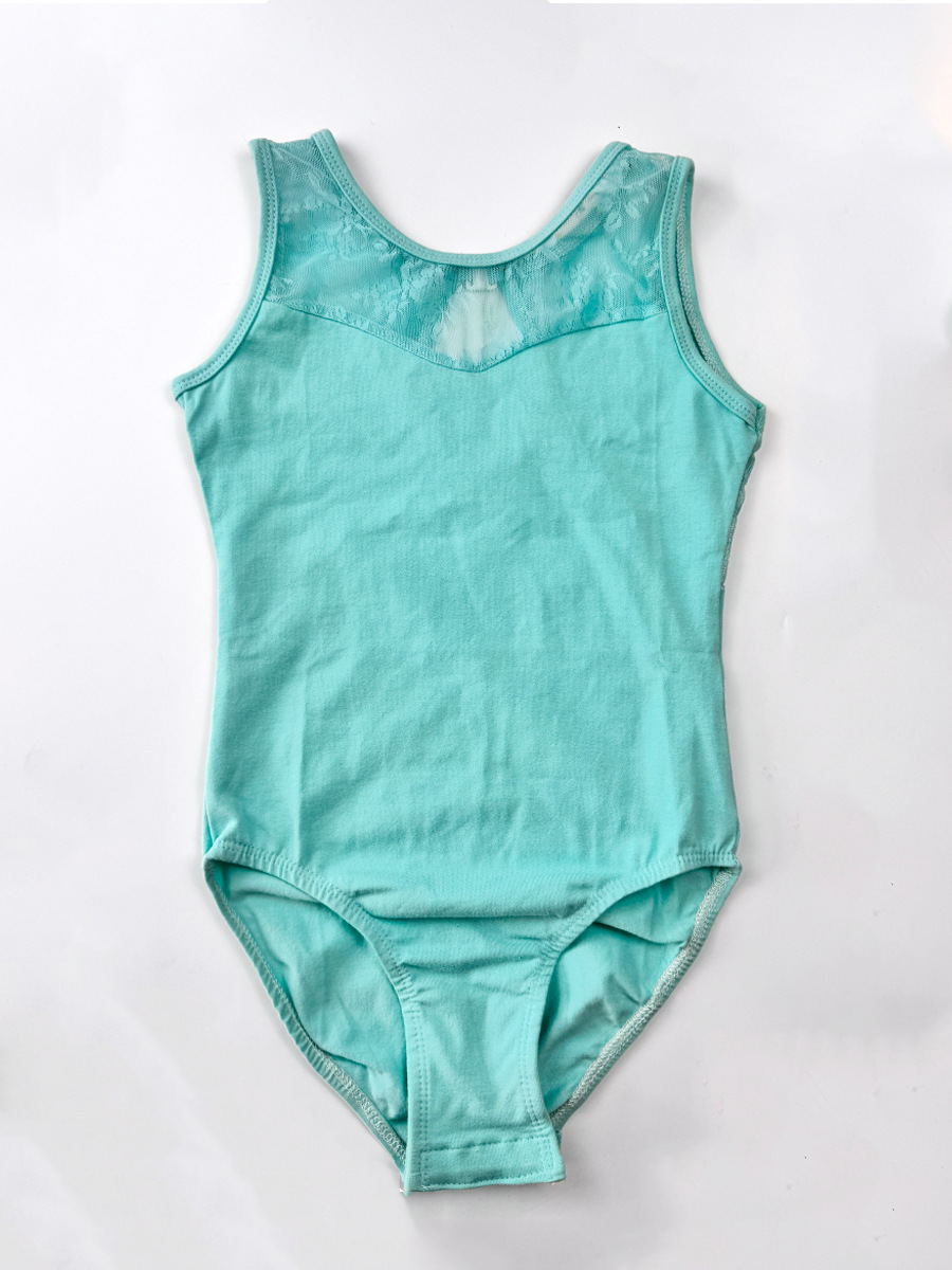 Ropa de baile de niñas al por mayor ropa de gimnasia infantil corte de mangas de ropa de ejercicio