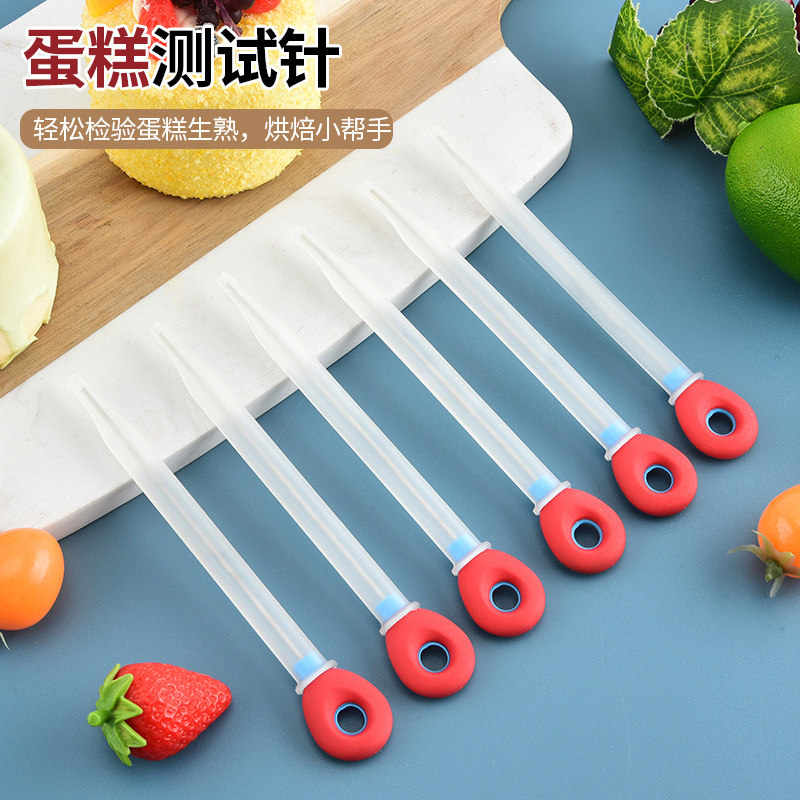 Stainless Steel Cake Test Needle, Heat Probe, Thermometer Detector, Frosting Stirring Needle, Stirring Stick, Baking Tool