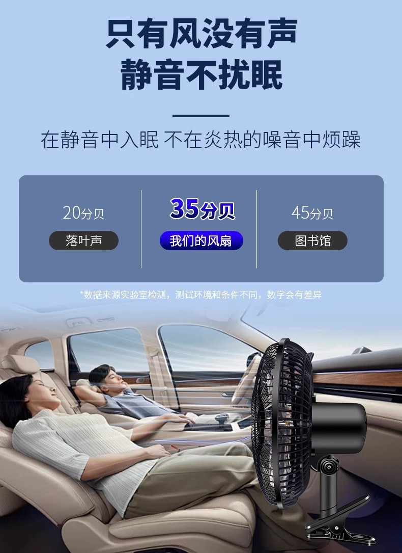 Car fan car electric fan powerful roof 12v van truck strong wind car fan 24v large truck