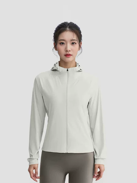 Dimitre's Same Style Sun Protection Clothing for Women, Long-Sleeved, Cool-Feeling, Slim-Fitting Sun Protection Clothing, Hooded Jacket, Breathable Anti-Uv Windbreaker