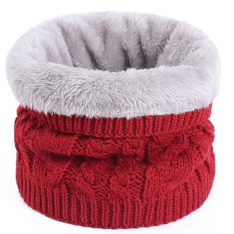 Pull en maille torsadée épaisse doublée polaire, col rond, unisexe, idéal pour le cyclisme et les activités de plein air._voghion.com