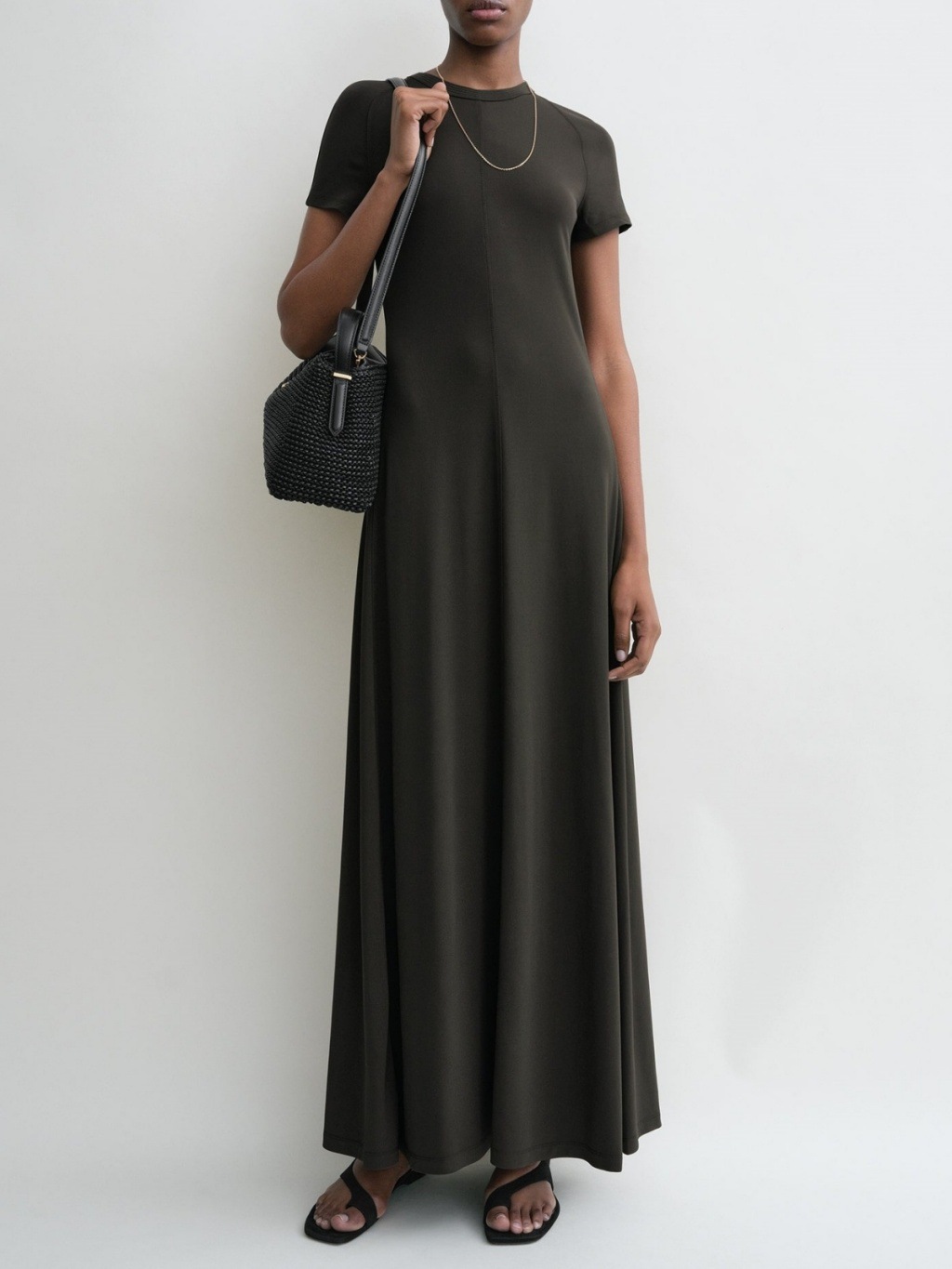 TOTEME | Ivory fluid jersey long Dress | Women | XS