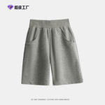 跨境儿童服饰批发男童全棉高腰裤a类夏季针织纯色短裤一件代发