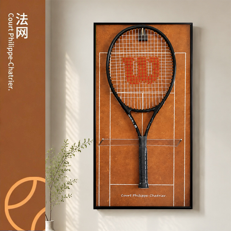 04 (excluding racket) / 40*80 black aluminum alloy frame + crystal porcelain painting