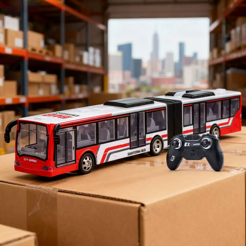 儿童电动遥控车仿真公交汽车巴士无线遥控充电男孩玩具批发模型车
