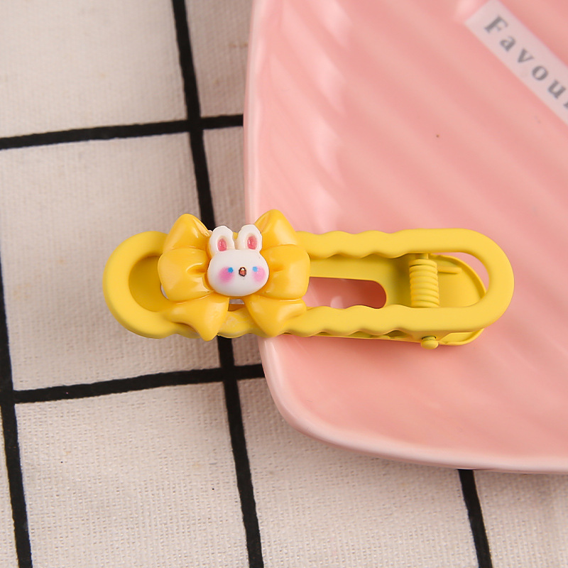 Primavera nueva historieta Sanrio oval metal horquilla linda chica dulce lado Bangs hairpin tocado