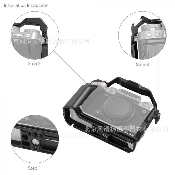 Smog 4135 SmallRig suitable for XT5 Fuji X-T5 multi-function expansion frame L board cable clip