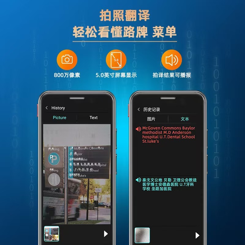 2025 オフライン翻訳機多機能リアルタイム翻訳サポート英語、日本語、韓国語、その他の多言語旅行|undefined