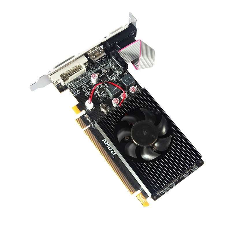 Новая видеокарта AMD HD6450 2G видеокарта маленькая коробка полупрозрачная - высокое - разрешение карта высокое - разрешение платформа независимая видеокарта