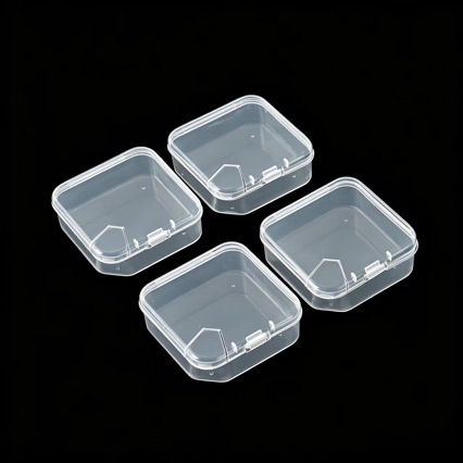 5.5mm thick double-opening bead storage box, non-spill square box for sorting rice beads and parts