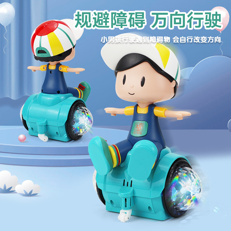 El mismo tipo de acrobacias eléctricas universales giratorias para niños juguetes de equilibrio de juguetes de muñecas de luz de música al por mayor