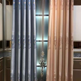 Keqiao curtain manufacturers wholesale yarn-dyed jacquard series new shading curtains living room balcony bedroom home curtains