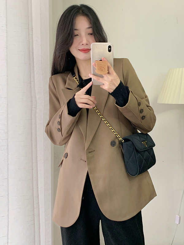 今年流行的小西装女设计感秋新款小个子休闲韩版西服外套女A6137|undefined
