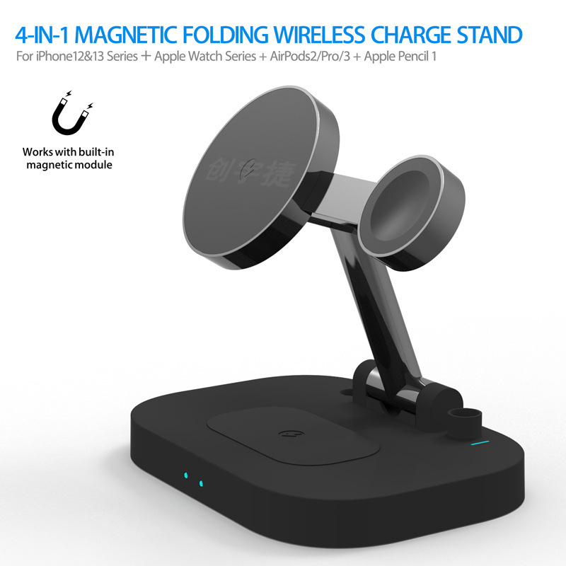 F22 Four-In-One 90% off Stacked Wireless Charger Is Suitable for Apple Pen and Iphone12/13 Magnetic Wireless Charging