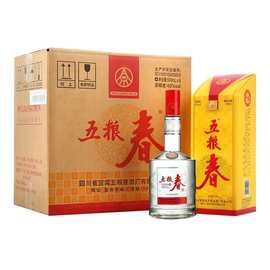 五粮春一代/二代45度/50度/52度浓香型白酒500ml*6瓶酒水批发，详