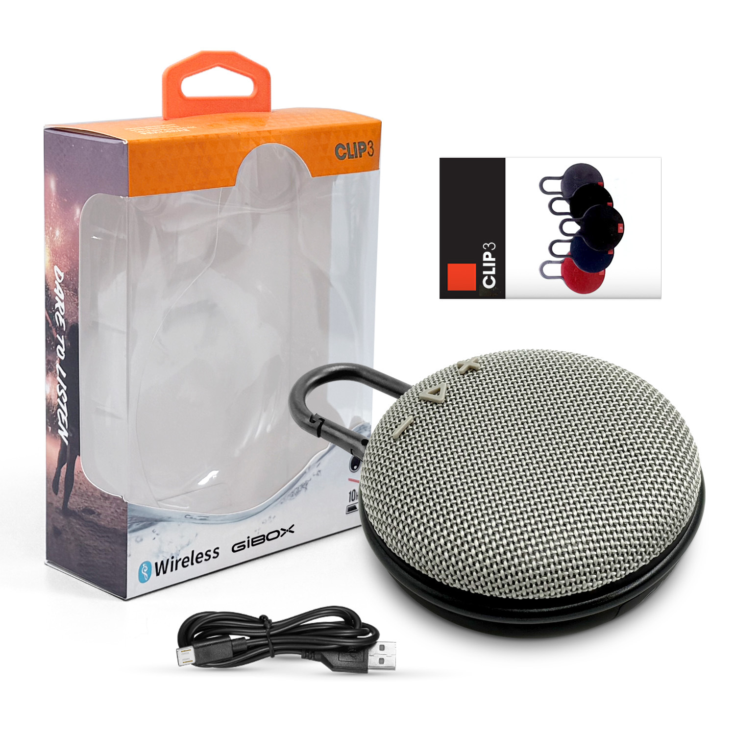 CLIP3 Cross-border bluetooth audio inalámbrico tela portátil impermeable pequeño altavoz de subwoofer tarjeta Bluetooth