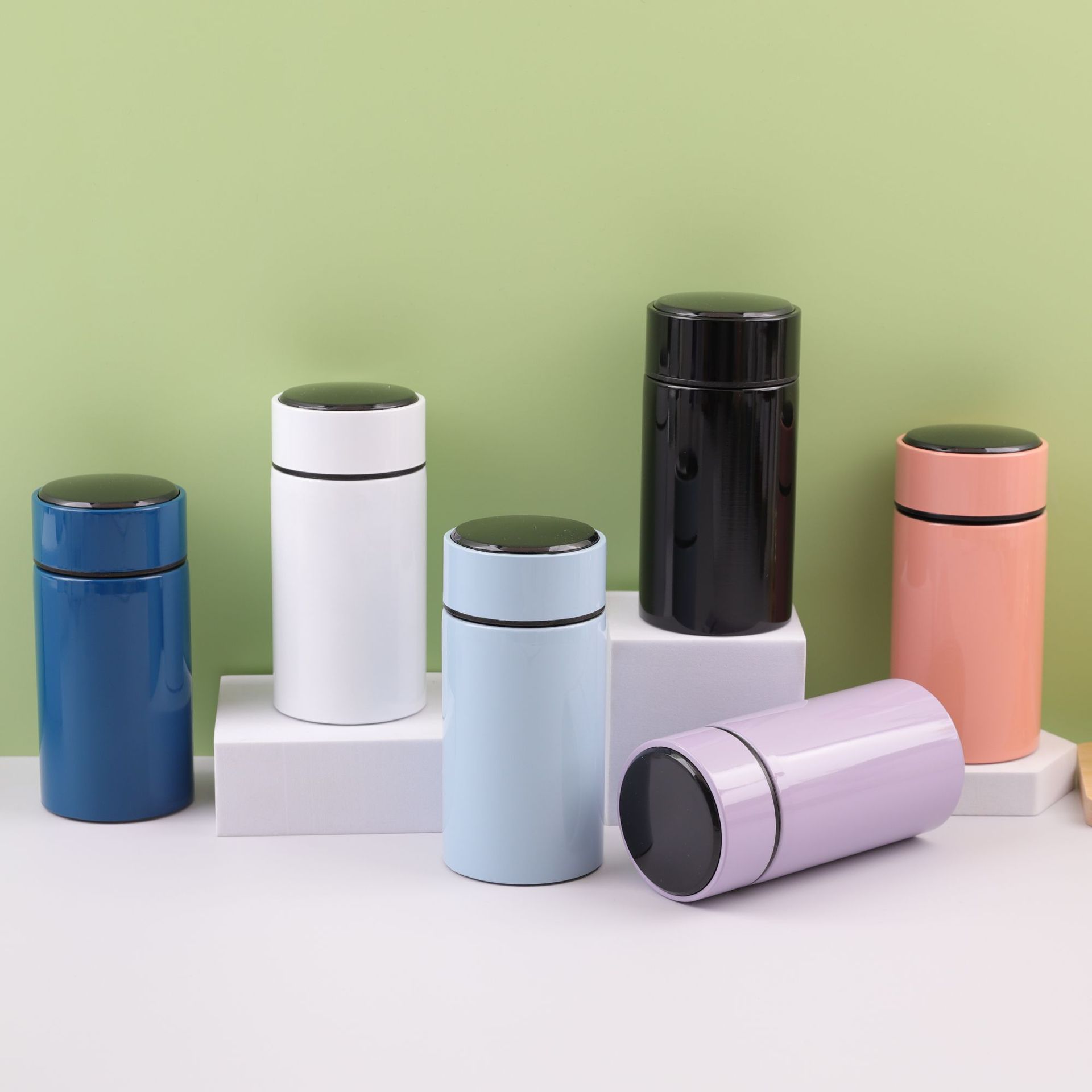 Taza de vacío de acero inoxidable transfronterizo mini taza de bolsillo estilo ins pantalla inteligente niños y niñas estudiante taza de agua regalo