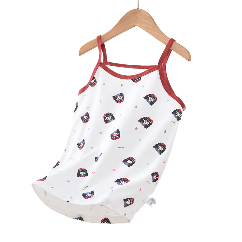 Sin hueso ropa para niños Nueva camisola de las niñas de dibujos animados bebé fresco impreso verano camisola elástico entrega de una sola pieza