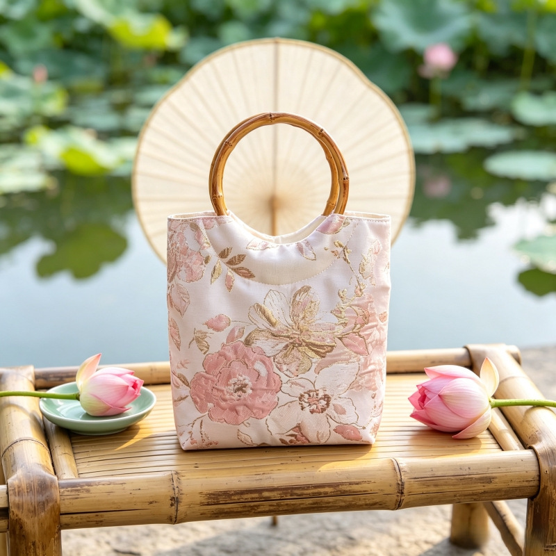 Traditional Chinese-style handbag, jacquard Hanfu bag, vintage cheongsam wedding souvenir, national-style bag, gift bag, present Traditional Chinese-style handbag, jacquard Hanfu bag, vintage cheongsam wedding souvenir, national-style bag, gift bag, present