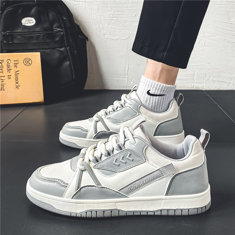 Zapatos de hombre Otoño e Invierno nuevos zapatos de tablero de moda bajos retro coreano zapatos casuales moda jóvenes estudiantes zapatilla de deporte