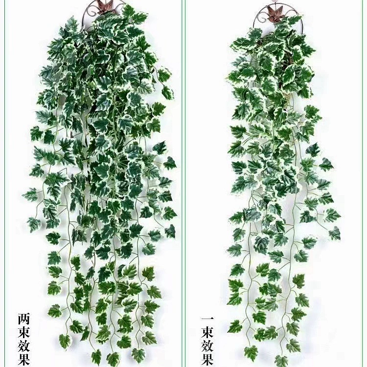 Симулированное зеленое растение, подвесное оформление из ротанга, пластиковая лоза, потолок, зеленый лист, ротанг, высокая имитация декоративной зелени