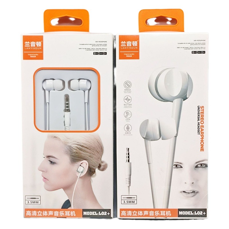 Auriculares atados con alambre del teléfono móvil de 3,5 m para el agujero redondo de OPPO Huawei vivo Android en el