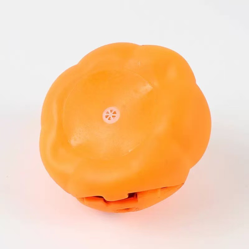 Nuevo juguete de voz de perro transfronterizo, simulación extraña de calabaza de Halloween, juguetes para perros pequeños y medianos