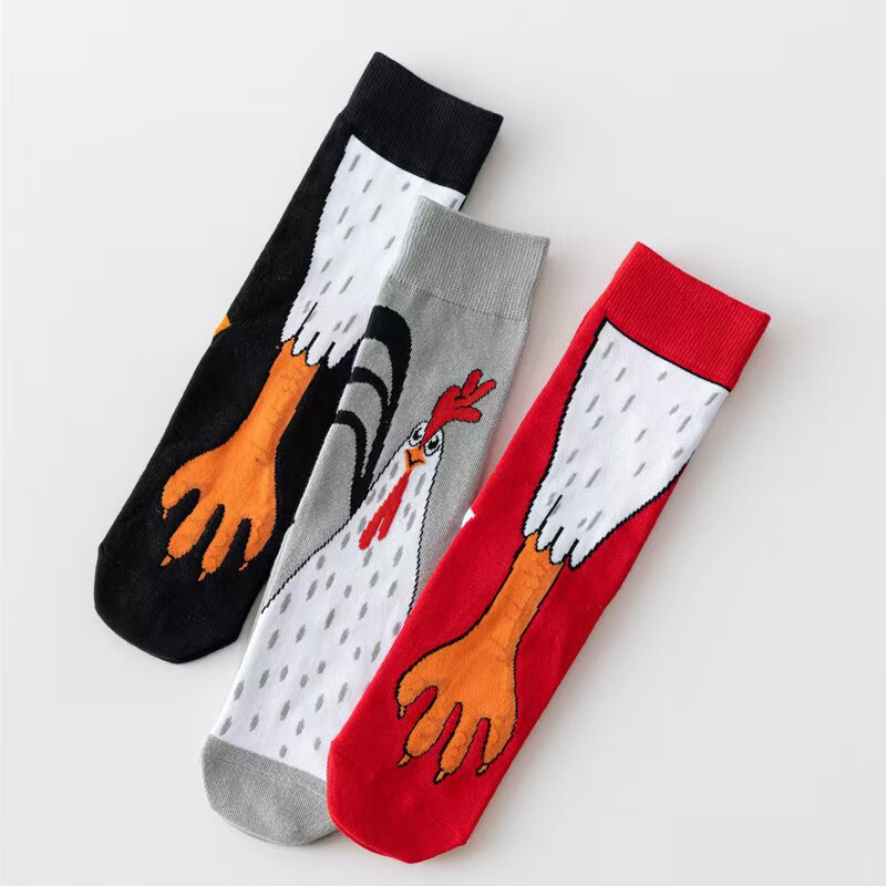 Amazon Autumn and Winter New Women's Socks Animal Mid-Calf Socks Men's Socks Cute Trendy Socks Funny Long Socks Creative Chicken Feet Amazon Autumn and Winter New Women's Socks Animal Mid-Calf Socks Men's Socks Cute Trendy Socks Funny Long Socks Creative Chicken Feet