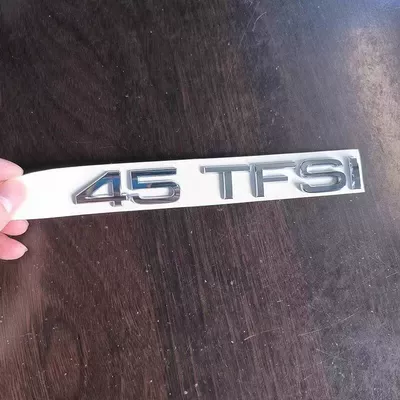 emblem, TTRS logo, rear emblem, Car logo - standard-45tfsi-glossy-silver