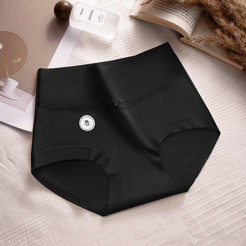Gran tamaño de algodón de cintura alta Clase A 50 ropa interior de algodón para niñas 10A entrepierna antibacteriana entrepierna de algodón sin costuras ropa interior de mujer de cintura alta