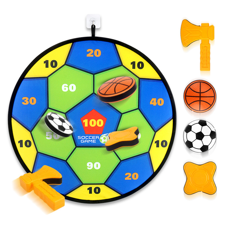 Juguetes deportivos para niños indoor y outdoor suspensión deportiva lanzamiento de disco adhesivo bola adhesiva objetivo redondo tablero de lanzamiento interactivo