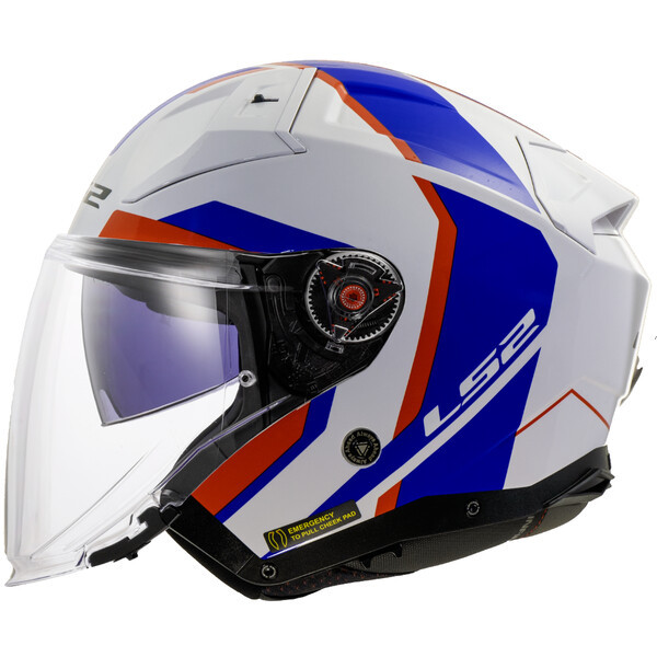 Casco de motocicleta LS2 para hombres y mujeres cuatro estaciones doble lente medio casco coche eléctrico tres cuartos casco OF603ECE certificación