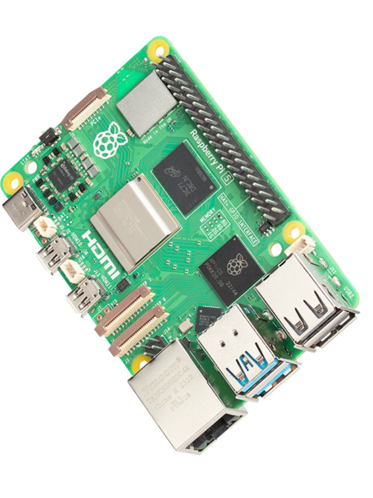 Raspberry Pi5B motherboard python programming AI learning original spot