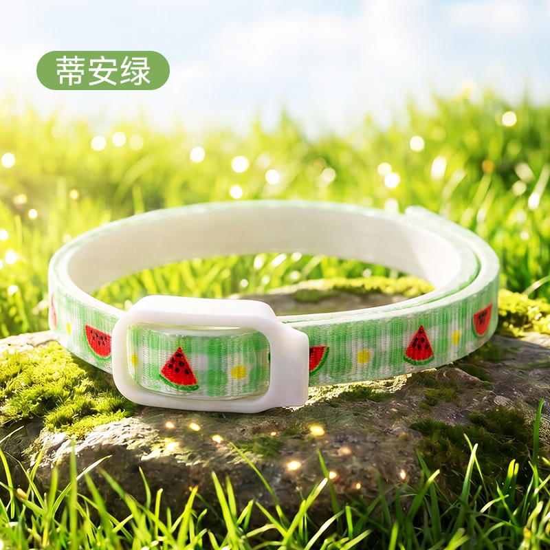 Collar de aceite esencial vegetal de verano lejos de los mosquitos perros gatos para salir collar de perros pequeños y medianos para mascotas
