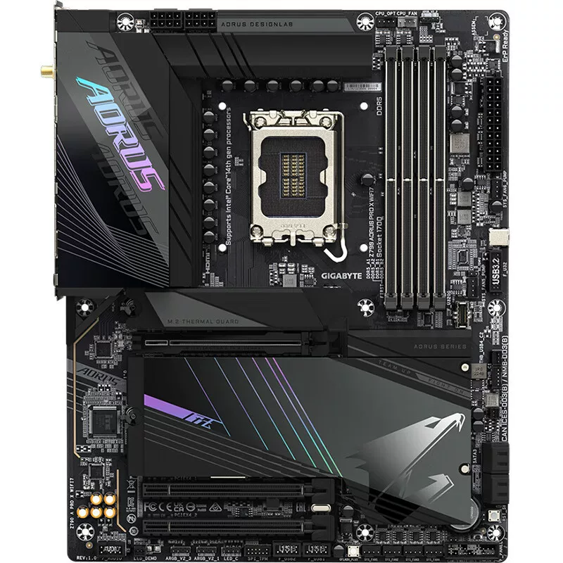 Подходит для материнской платы Gigabyte AORUS Z790 E-Sports Carved X WiFi7 черная, DDR5